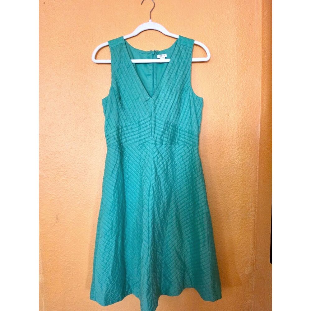 J.Crew Factory chevron pleated size 6 dress